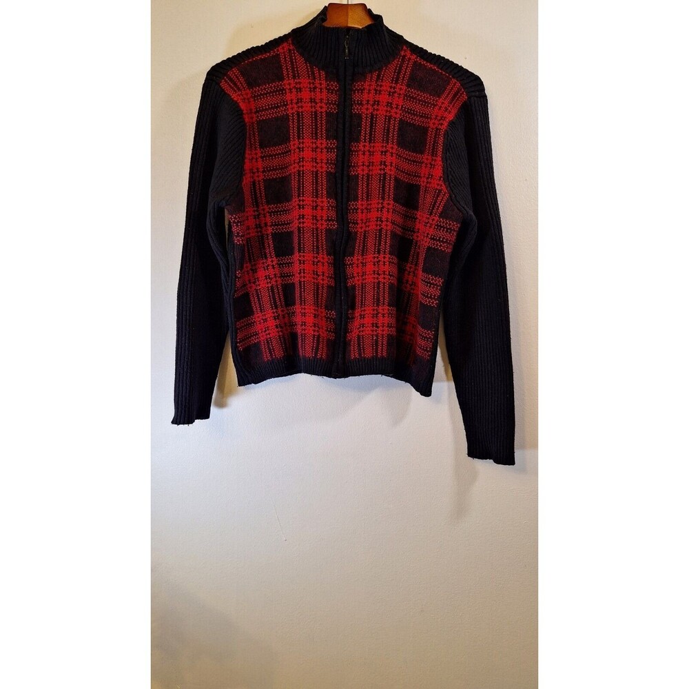 PENDLETON Silk Cashmere Sweater‎ Women's XL Full Zip Fisherman Gorpcore Academia